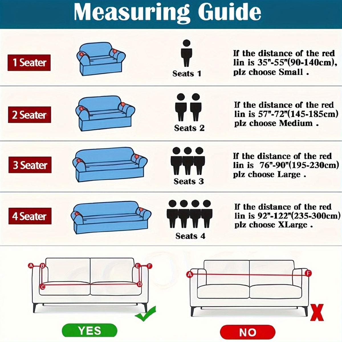 Elastic Sofa Cover with Printed Skirt - Universal Stretch Couch Slipcover Furniture Protector 2 3 4 Seater Living Room Bedroom Office All Seasons
