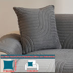 Bohemian Plush Sofa Cushion Cover Christmas Decorative Non-Slip Machine Washable Pet-Friendly All-Season Pillow Cover for Living Room Bedroom Office Home Decor