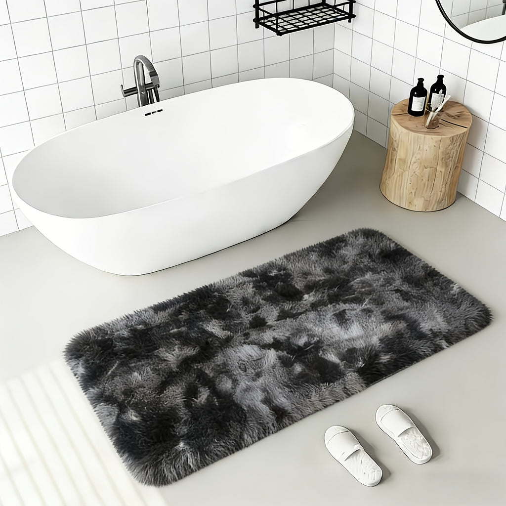 Tie-Dye Fluffy Area Rug – Ultra-Soft Thickened Plush Indoor Mat for Living Room, Bedroom & Office, 9 Colors 6 Sizes, Boho Machine-Woven Floor Carpet