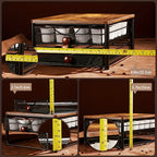 2-Tier K-Cup Coffee Pod Holder Stand | 48 Capsule Wood & Iron Coffee Station Organizer Space Saving Rack