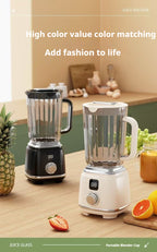 Portable Blender Cordless Personal Juicer 3000mAh - 10-Blade Smoothie Maker for Fruits & Vegetables, Dual Speed, Food Grade ABS, USB Rechargeable Mini Blender for Home Kitchen Travel Gym