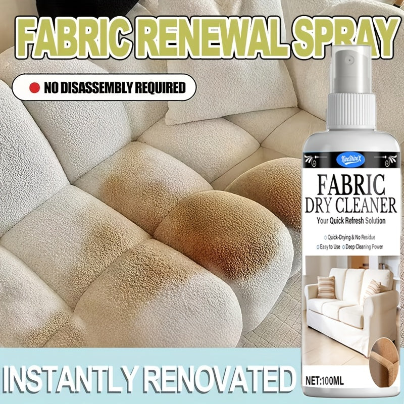 Sofa & Fabric Stain Remover Spray, Citric Acid Formula Multi-Surface Upholstery Cleaner, Non-Toxic Quick-Drying Safe for Sofas, Upholstery & Car Interiors