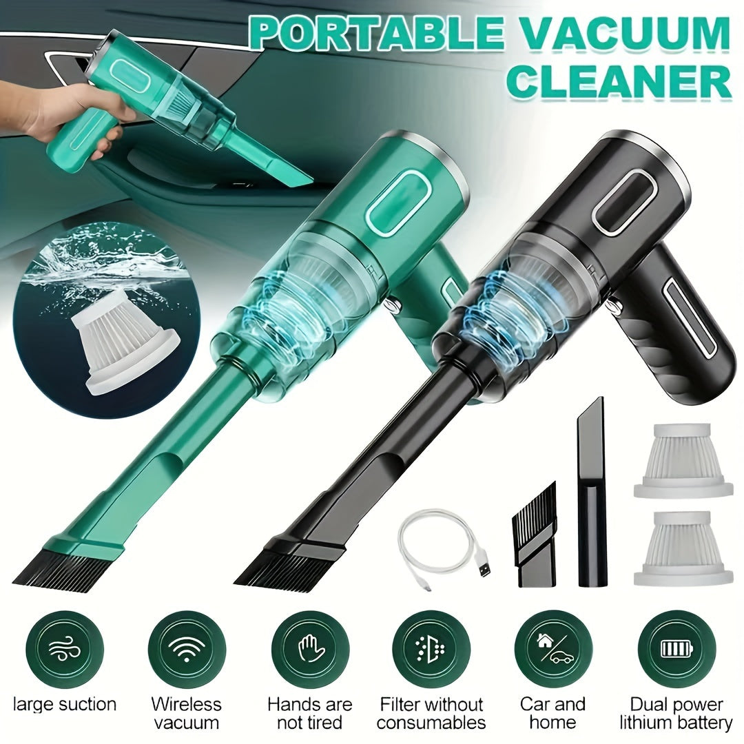 Handheld Vacuum Cleaner 5000Pa Portable Cordless Car Home Mini Vacuum Strong Suction for Car Interior Keyboard Pet Hair Dust