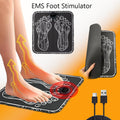EMS & TENS Foot Neuromuscular Massager, Electric Foot & Leg Stimulator for Blood Circulation Improvement, Adjustable Modes & Intensity Levels, USB Rechargeable, Neuropathy & Fatigue Relief for Men & Women