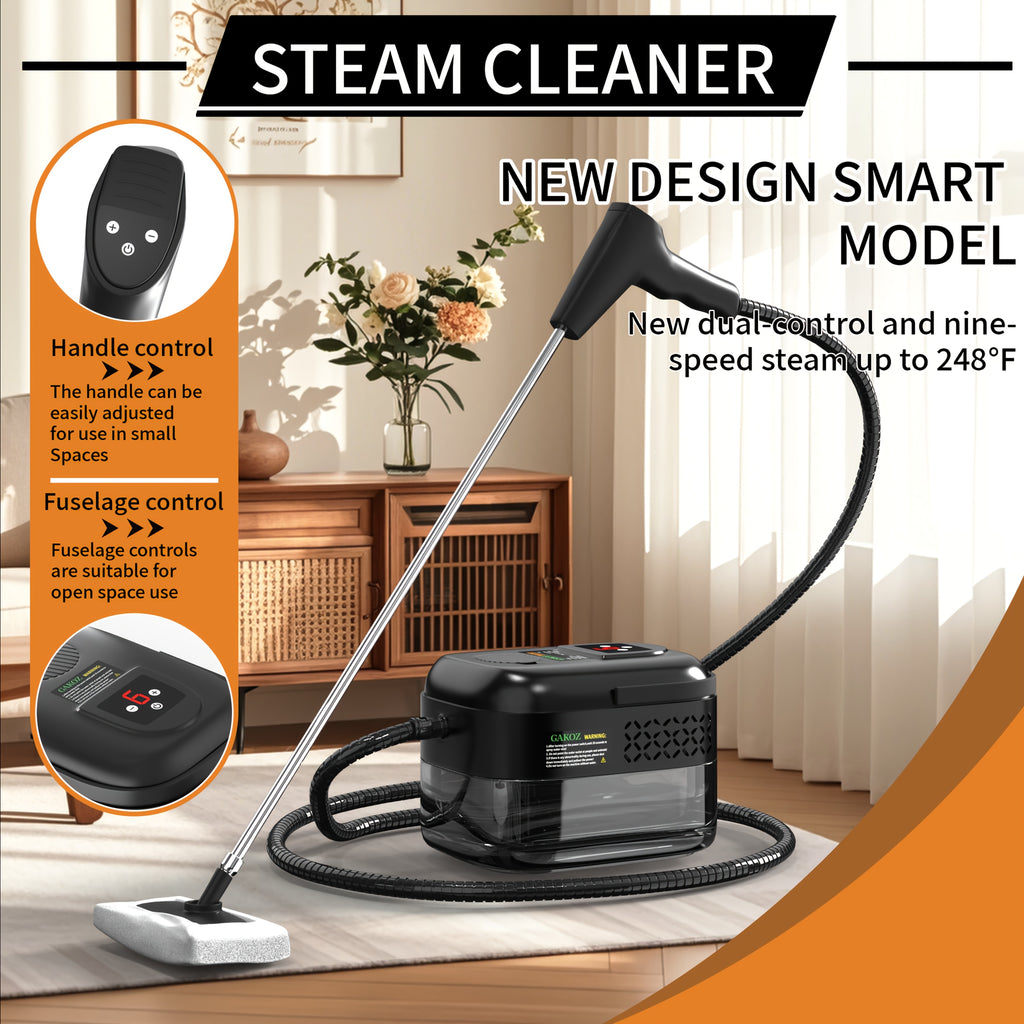 Steam Cleaner Multi-Model – High-Pressure Handheld with LCD Display, Gear Adjustment & 40oz Tank | One-Key, DMT02, D05 & XL Capacity CA02 for Kitchen, Carpet & Sofa