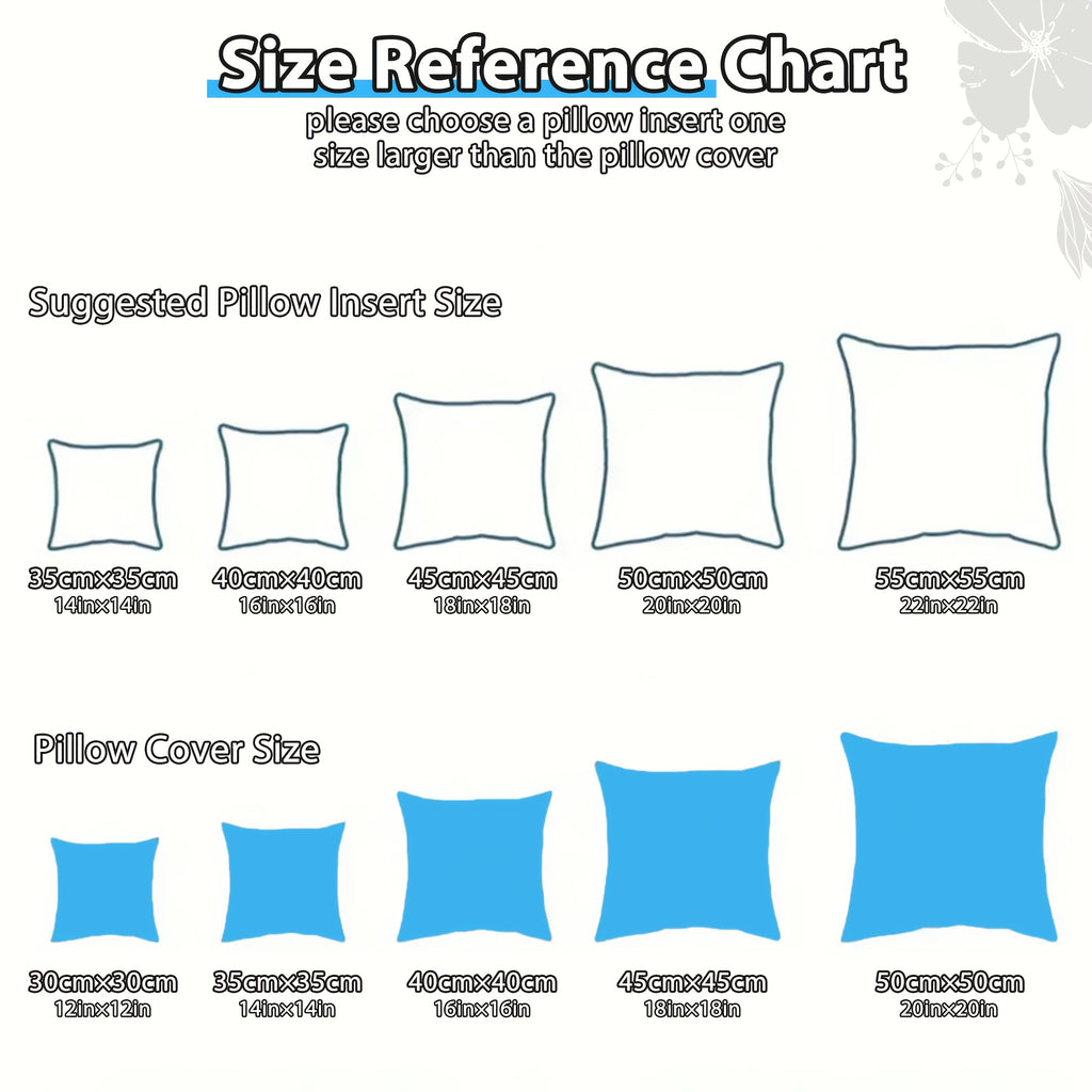 Fluffy Square Pillow Inserts Set of 4 with Zipper, Plump Cushion Stuffer Inserts for Throw Pillow Covers, Sofa, Bed, Patio & Couch, Machine Washable, Available in 14 to 22 Inch Sizes