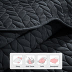 Microfiber Quilt Bedspread Set All Season Lightweight – Soft Breathable Quilted Coverlet Twin Full Queen King 16 Colors Machine Washable
