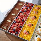 Rectangular Cake Pan Detachable Side Cover Non-Stick Aluminum Alloy – Tiramisu Mold for Cheesecake, Chiffon & Mousse Cake, Reusable Oven-Safe Easy Release Baking Tray Set (1pc or 3pcs)