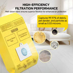 48-Pack Vacuum Cleaner Dust Bags HEPA Filtration – Replacement for Kenmore Canister Type C/Q 5055 50555 50557 50558 50104, Type C-5 C-18 C-19, Panasonic MC-V295H MC-V150M, Large Capacity