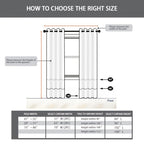 Luxury Blackout Curtains for Bedroom Living Room, European 3D Jacquard Embroidery Grommet Top Window Drapes, Thermal Insulated Light Blocking Machine Washable Panels