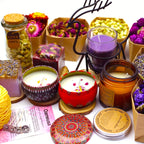 Dried Flowers Craft Set 24pcs Roses Jasmine Peony Lavender Forget-Me-Not Dried Plant Kit for Resin Jewelry Making DIY Candle Soap Scrapbooking Seasonal Decor