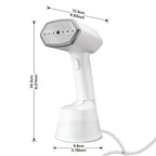 Handheld Travel Garment Steamer 15-Second Heat-Up – 9.47oz Large Tank, Portable Clothing Steamer for Home, Office & Travel | White