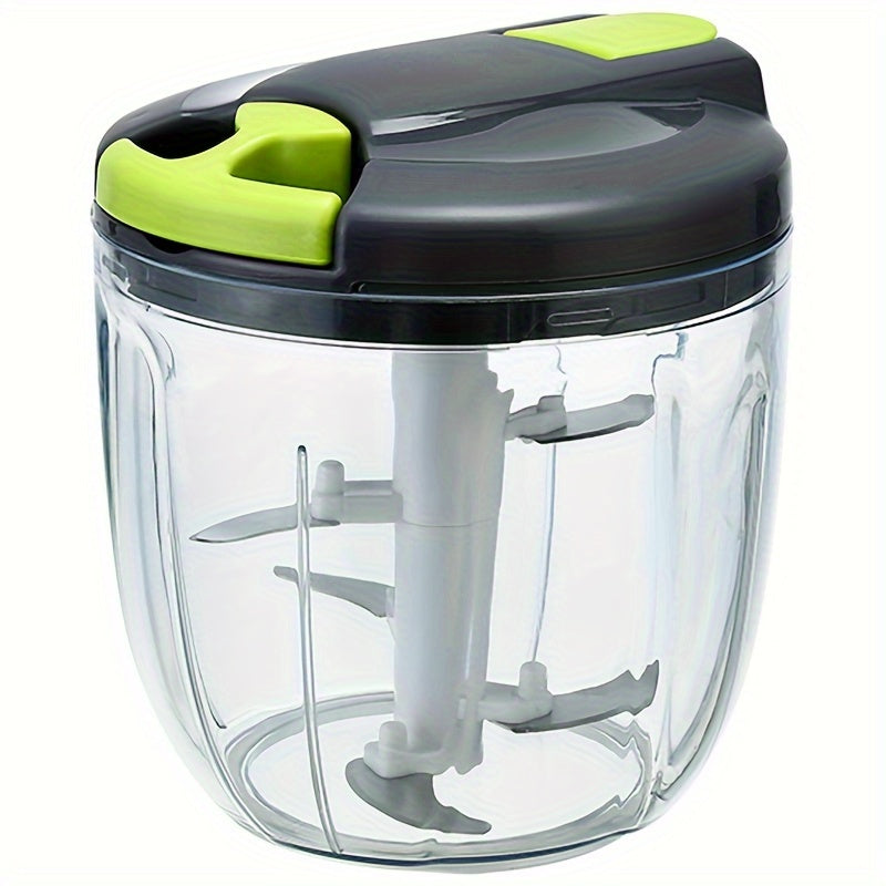Multifunctional Vegetable & Food Chopper with 3/5 Interchangeable Blades - 900ml Container | Onion, Garlic, Carrot, Salad Chopper