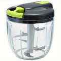Multifunctional Vegetable & Food Chopper with 3/5 Interchangeable Blades - 900ml Container | Onion, Garlic, Carrot, Salad Chopper