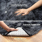 Fluffy Shag Area Rug 8x10 Ft Fuzzy Plush Non-Slip Soft Furry Carpet Living Room Bedroom Modern Shaggy Rug Christmas Gift