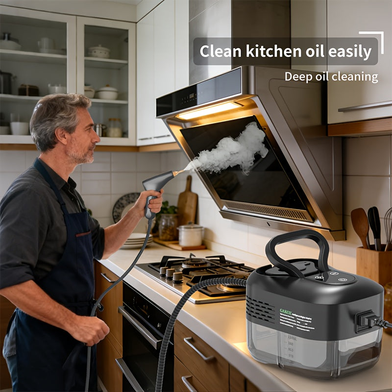 Handheld Steam Cleaner Large-Capacity with Extra-Large Water Tank – Rapid Heating Portable Multi-Function Cleaner for Floors, Cars, Fabrics, Kitchen & Bathroom Tile Grout