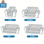 Liquid-Resistant Sofa Cover with Pocket, Geometric Pattern Couch Slipcover Furniture Protector for Pets, Washable Thick Soft 1 2 3 4 Seat Sizes Chair Loveseat Sofa