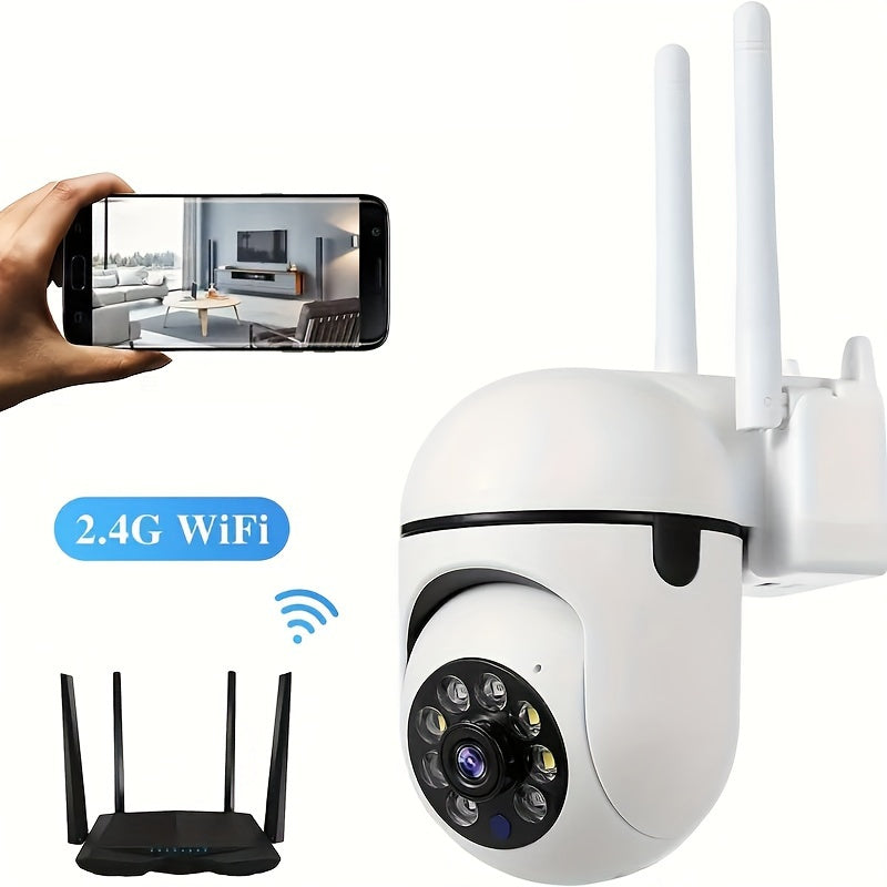 2-Pack 3MP 5GHz WiFi Security Camera Outdoor IP54 Waterproof Night Vision Motion Detection 2-Way Audio Remote App Surveillance Home Business