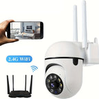 2-Pack 3MP 5GHz WiFi Security Camera Outdoor IP54 Waterproof Night Vision Motion Detection 2-Way Audio Remote App Surveillance Home Business