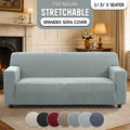 Luxury Spandex Sofa Cover Anti-Slip – Wrinkle-Free Elastic Couch Slipcover, Pet & Scratch-Proof, Machine Washable, All-Season, 7 Colors, 1/2/3 Seater, Living Room Home Decor