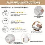 Pillow Inserts 4 Pack White – Choose 12x20, 18x18 or 20x20 Inch | Upgraded Fabric, Waterproof & Soft Touch Options | Square & Lumbar Throw Pillow Stuffer for Couch, Bed, Sofa, Patio & Living Room