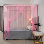 4-Corner Bed Canopy Mosquito Net – Bedroom & Camping | M / L / XL / 2XL