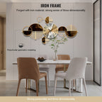 3D Metal Wall Clock 31x17 Inch Large Decorative Silent Non-Ticking Modern Wall Art Clock for Living Room Bedroom Creative Big Statement Home Decor