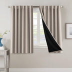 Blackout Curtains 2 Panels 100% Room Darkening 96 Inch Long – Triple Weave Thermal Insulated Back Tab & Rod Pocket Window Drapes for Bedroom & Living Room