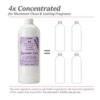 4x Concentrated Liquid Floor Cleaner 500ml - Pet-Friendly, Scented, Cleans & Deodorizes, No Watermarks, Multi-Surface Formula - Lavender, Citrus, Vanilla Lemon & Coconut Scents