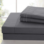 Brushed Microfiber Bed Sheet Set 6 Piece with Embroidered Pillowcases - Hotel Luxury Deep Pocket 16 Inch, Soft Breathable All Season, 24 Colors, Twin Twin XL Full Queen King Cal King