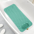 Anti-Slip Shower Mat with Massage Function – Extra Large Non-Slip Bathtub Mat for Safety & Comfort | 19.7”x31.5” | Green, Grey, White, Blue, Khaki & Pink
