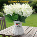 White Hyacinth Artificial Flower Bouquet 35pcs – Realistic Fade-Resistant Faux Flowers for Indoor & Outdoor Weddings, Gardens, Offices & Home Decor, Maintenance-Free Plastic Floral Arrangement, No Container
