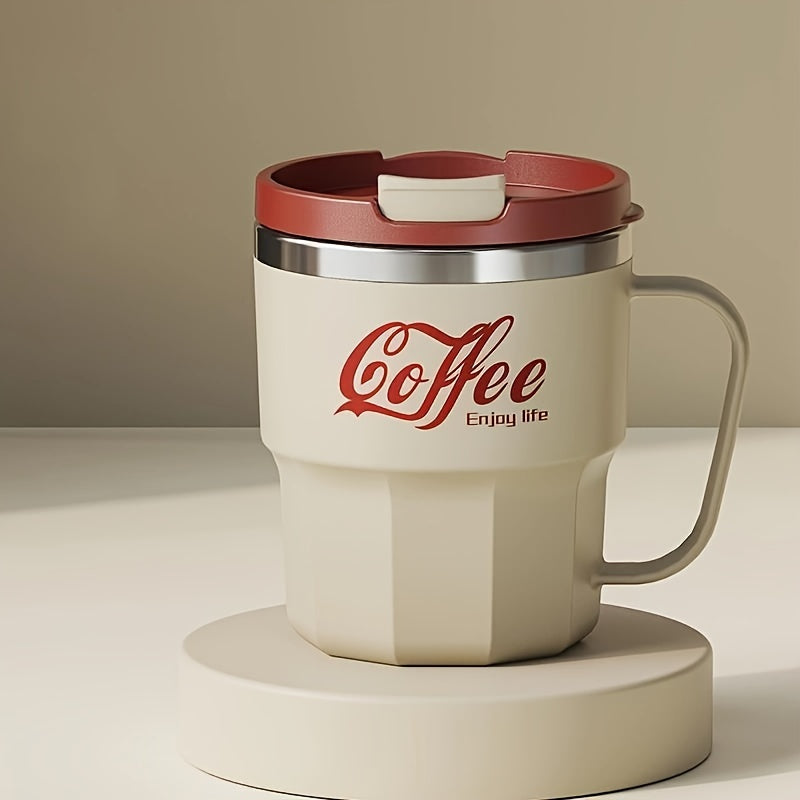 Double Wall Insulated Stainless Steel Coffee Mug with Lid – Reusable Travel Cup for Hot & Cold Drinks, Dishwasher Safe, Multiple Colors – Perfect Gift for Office, Camping & Holidays