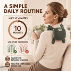 USB Cordless Neck & Shoulder Massager with 6D Hand Simulation – Electric Deep Kneading Shiatsu Massager for Neck Shoulder Back Pain Relief, USB-Powered with Charging Cord