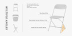 Stackable Folding Dining Chairs 350 Lbs Capacity Steel Frame for Kitchen Dining Room Catering & Outdoor Parties – Space-Saving Plastic Chairs