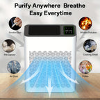 HEPA Air Purifier for Large Rooms Up to 1095 Sq Ft – PM2.5 Display, Air Quality Sensor, Auto Mode & Timer, Home Office Family Room Air Cleaner, Black White Grey Silver