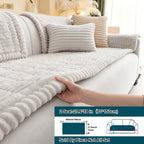 Soft Quilted Thick Sofa Cover Bohemian Style – Removable Machine Washable Pet-Friendly Sofa Protector for 1/2/3/4 Seater Split Sofa, All-Season Couch Cover for Living Room, Bedroom & Office