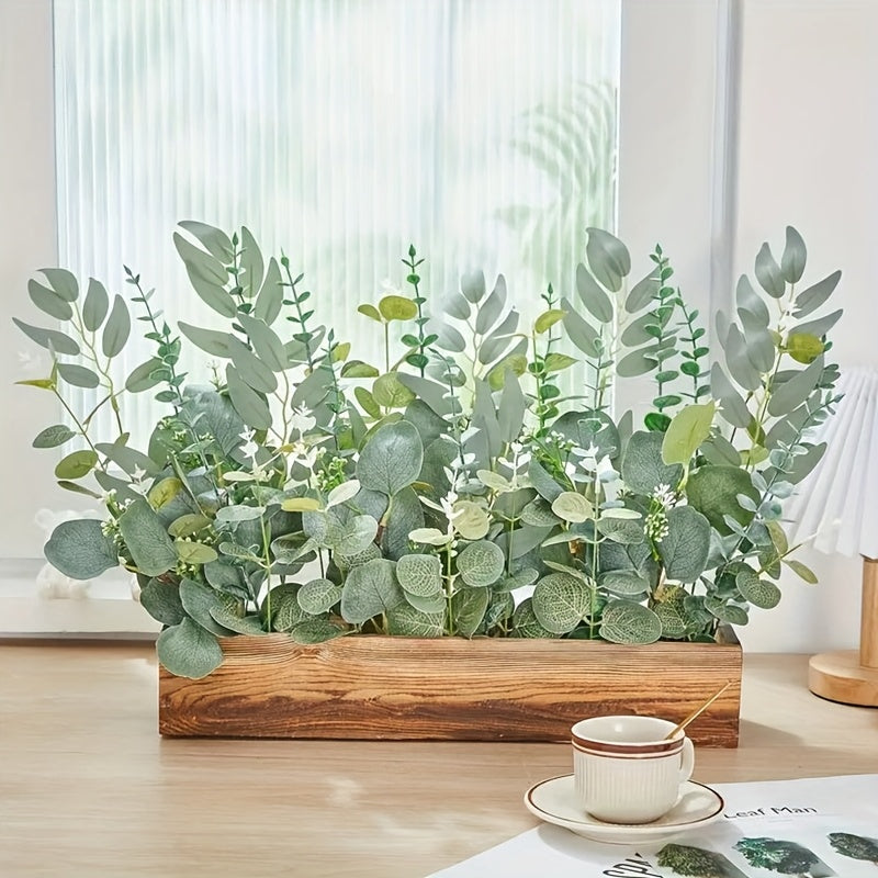 Artificial Eucalyptus Stems Bulk 50/100pcs – Mixed Silver Dollar Eucalyptus Leaf Picks for Bouquets, Flower Arrangements & Home Decor – Faux Greenery Stems for Vases & Wreaths