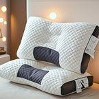 Adjustable Ergonomic Bed Pillows 2-Pack or 4-Pack - Soft Neck Support, Removable Washable Pillow Core, No-Collapse Deep Sleep Pillow Set for Couples Home Bedroom