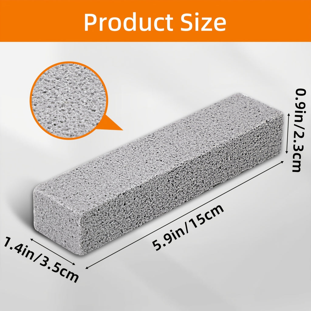 Pumice Scouring Sticks 25-Pack – 5.9" Natural Stone Scrubber for Toilet Bowl, Bathroom Tile, Kitchen, Pool & Wall Stain Removal | Bulk Home Cleaning Supply