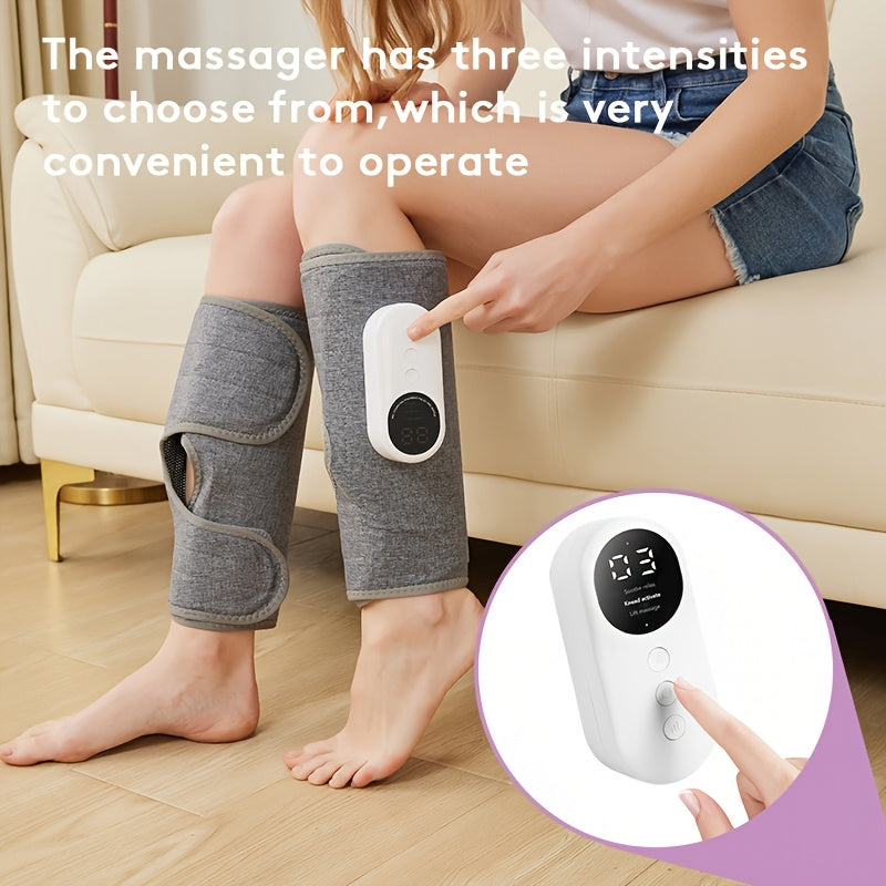 Wireless Air Pressure Heated Calf Massager – 2500mAh Large Battery, Multiple Massage Modes for Leg Relaxation, Cordless Rechargeable, 1pc or 2pcs, Perfect Gift for Christmas Mother's Day Father's Day