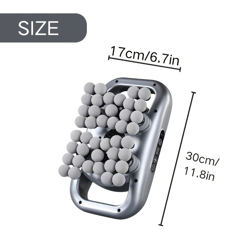 Fascia Gun Deep Tissue Percussion Massager with 9 High-Frequency Modes & Multiple Massage Heads, USB Rechargeable 2000mAh, Targets Legs, Waist, Back & Hips, Fitness Recovery Gift for Men & Women