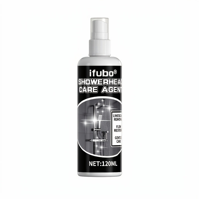 No-Scrub Shower Head Cleaner Spray Gel – Removes Mineral Deposits & Limescale from Showerheads, Bathtubs, Sinks & Toilets, Works on Glass & Metal, No Wipe Required, 1pc or 2pcs