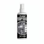 No-Scrub Shower Head Cleaner Spray Gel – Removes Mineral Deposits & Limescale from Showerheads, Bathtubs, Sinks & Toilets, Works on Glass & Metal, No Wipe Required, 1pc or 2pcs