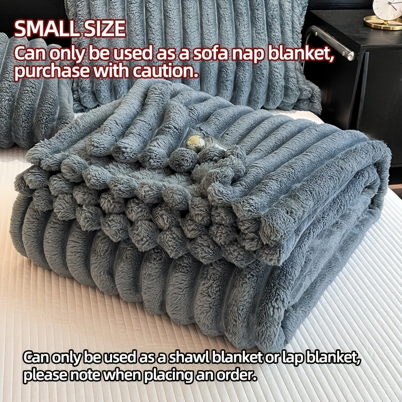 Plush Sherpa Throw Blanket – Ultra-Warm Anti-Static Fleece, 7 Colors 4 Sizes, for Bedroom Sofa Office Dormitory