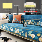 Bohemian Chenille Sofa Cover Tree Embroidery Print Thick Non-Slip Pet Friendly One-Piece Couch Protector Armchair Loveseat 3 4 Seater