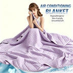Cooling Blanket Quilt Extra Large - Lightweight Breathable Air-Cooled Moisture-Wicking Comforter for Adults Summer Heat Machine Washable Fits Most Beds
