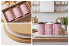 Airtight Coffee Canisters Set of 3 with CO2 Valve - Stainless Steel Coffee Container with Bamboo Lid, Espresso Bean & Ground Coffee Storage, Kitchen Barista Organizer Canisters