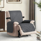 Recliner Sofa Cover Non-Slip Quilted Armchair Slipcover 100% Polyester Machine Washable Single-Seat Sofa Protector for Bedroom Office Living Room – Modern Mixed Color Furniture Protection Cover