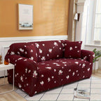 Stretch Sofa Cover Digital Print Floral – High-Stretch Polyester Non-Slip Machine Washable Telescopic Slipcover for 1 2 3 4 Seater Sofas, Contemporary Furniture Protector for Home & Office